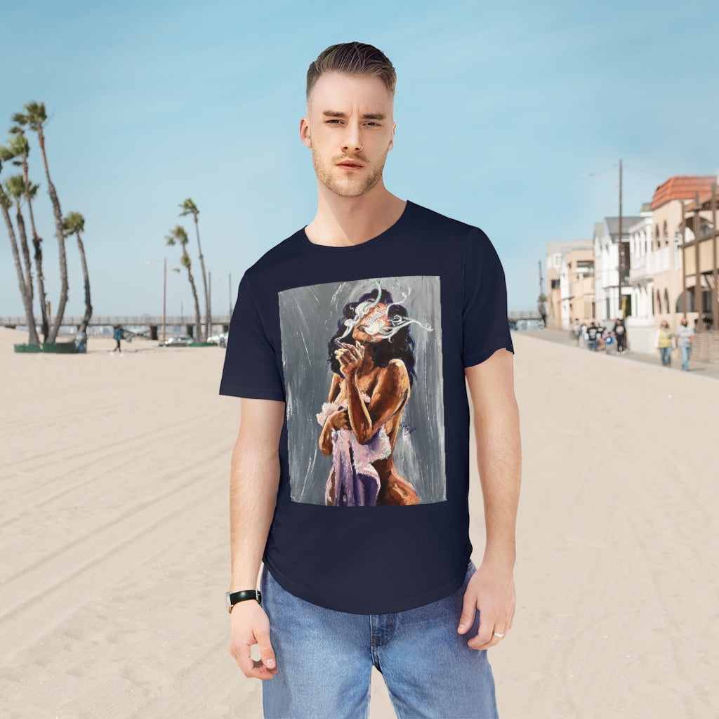 Naturally Stoners I Men's Jersey Curved Hem Tee