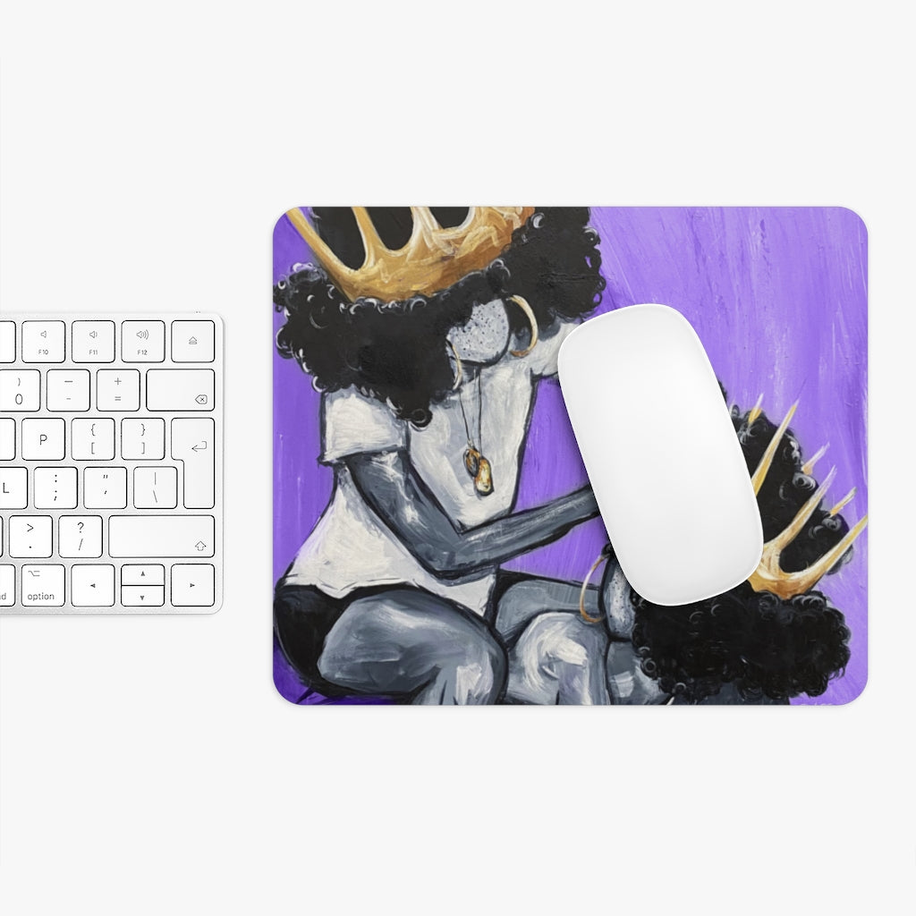 Naturally Queens I Purple Mousepad