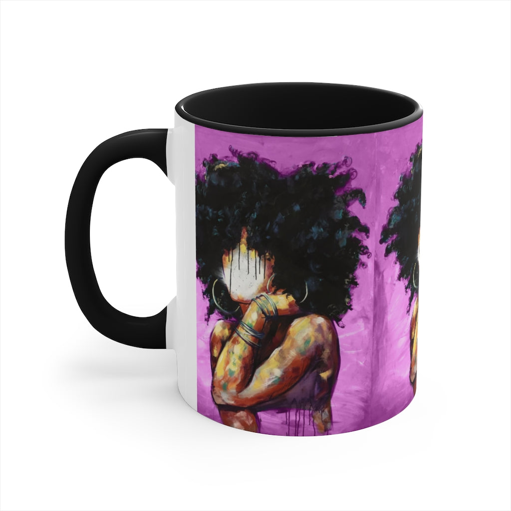 Naturally II PINK Accent Coffee Mug, 11oz