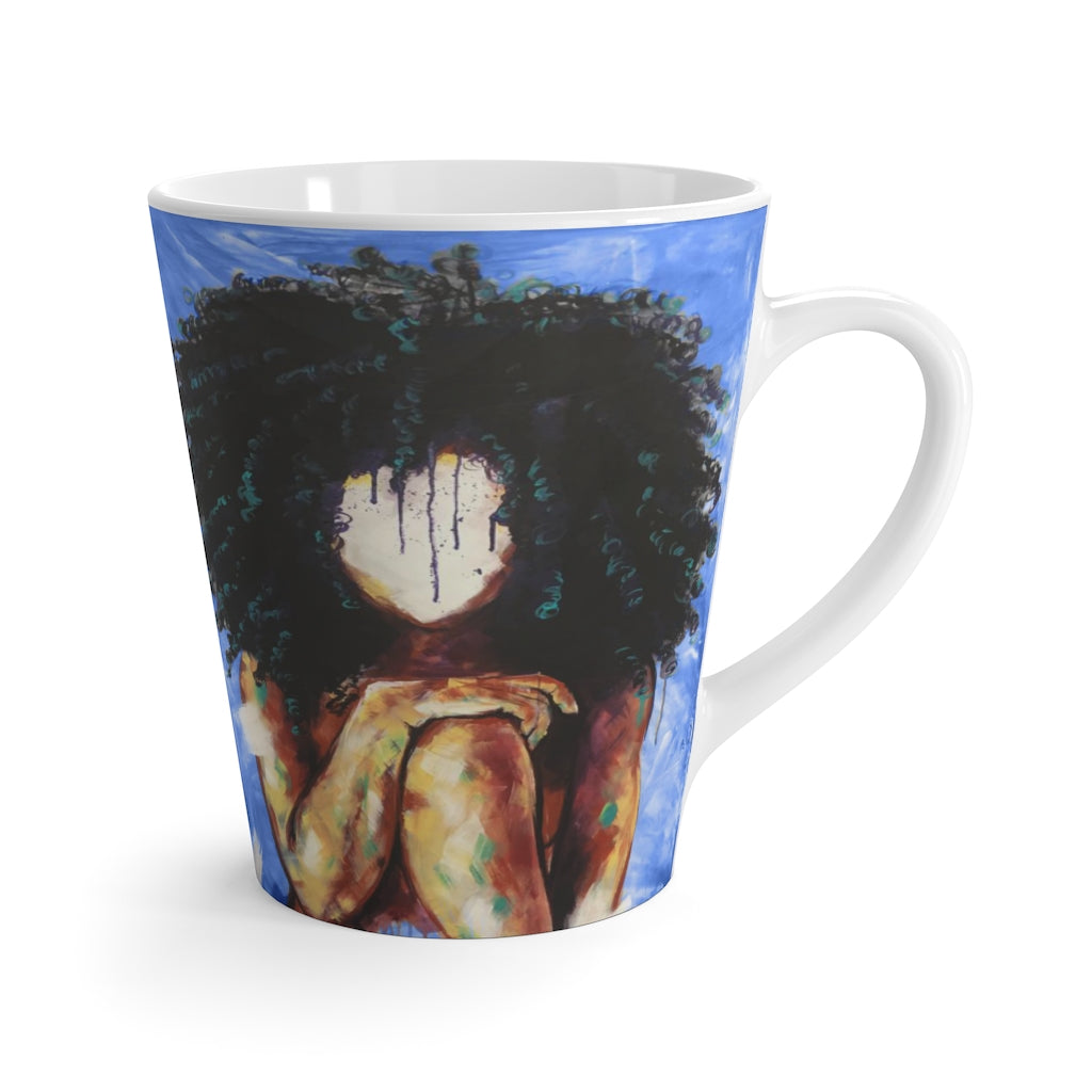 Naturally I BLUE Latte Mug