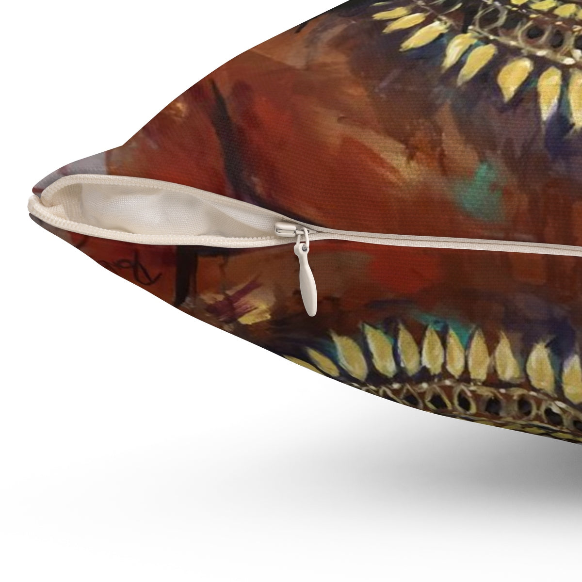 Naturally Latasha Spun Polyester Square Pillow