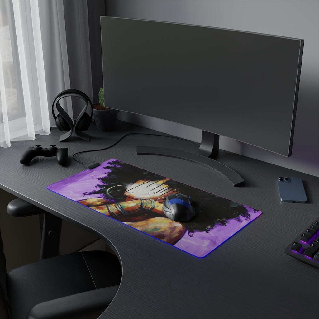 Naturally II PUEPLE LED Gaming Mouse Pad