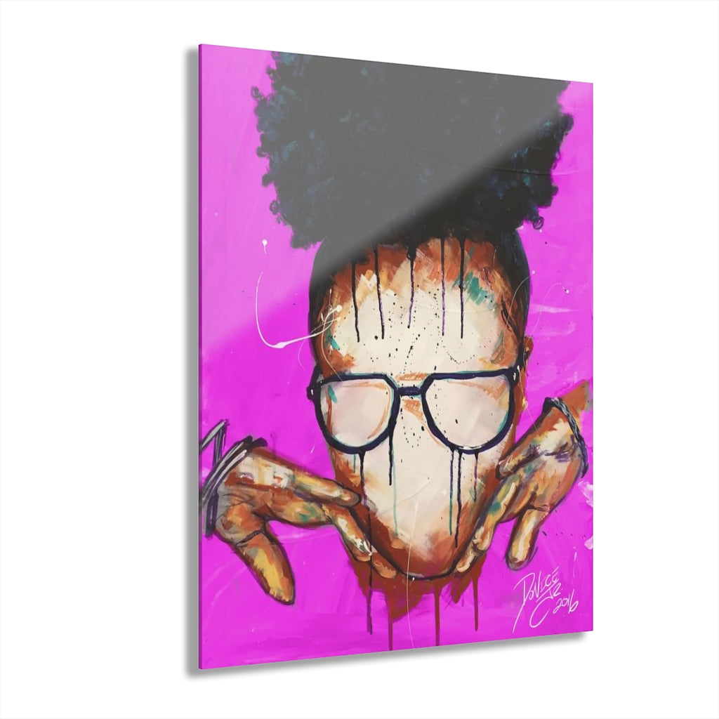 Naturally VIII PINK Acrylic Prints (French Cleat Hanging)