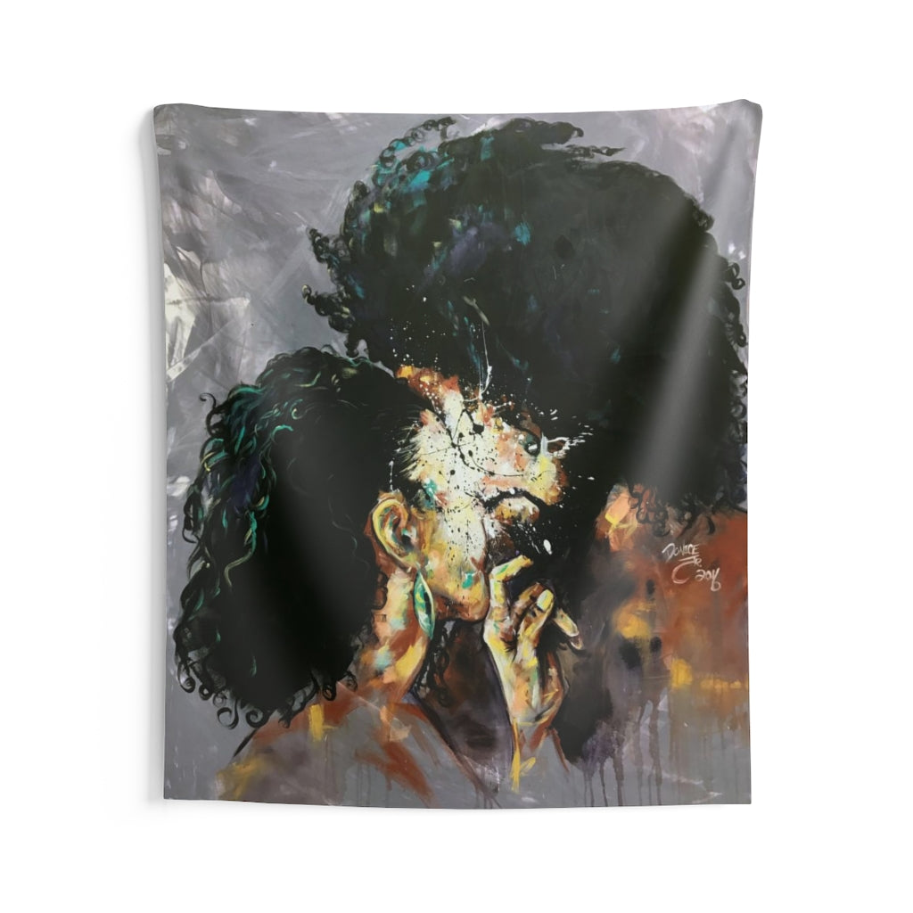 Naturally Black Love I Indoor Wall Tapestries