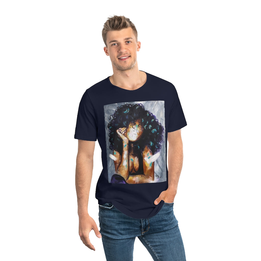 Naturally Kris Men's Jersey Curved Hem Tee