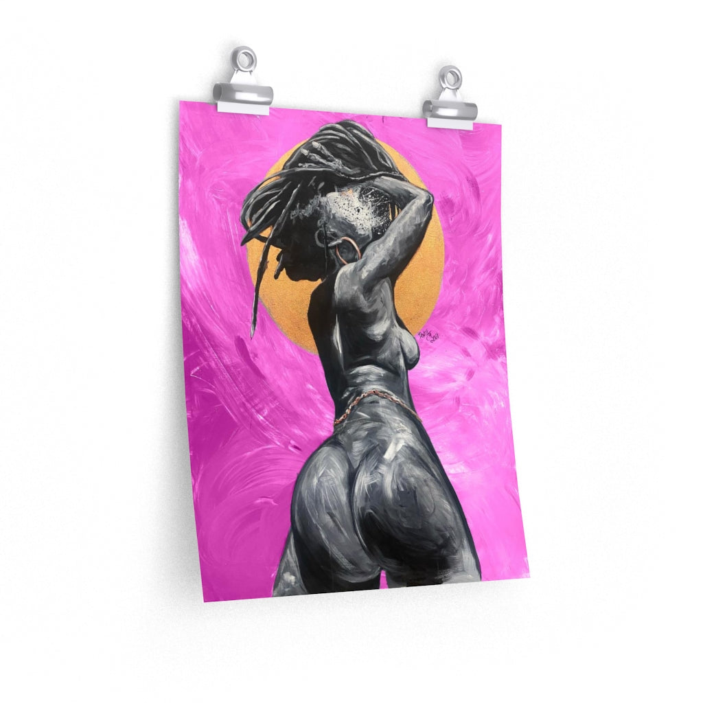 Naturally Nude V PINK Premium Matte vertical posters