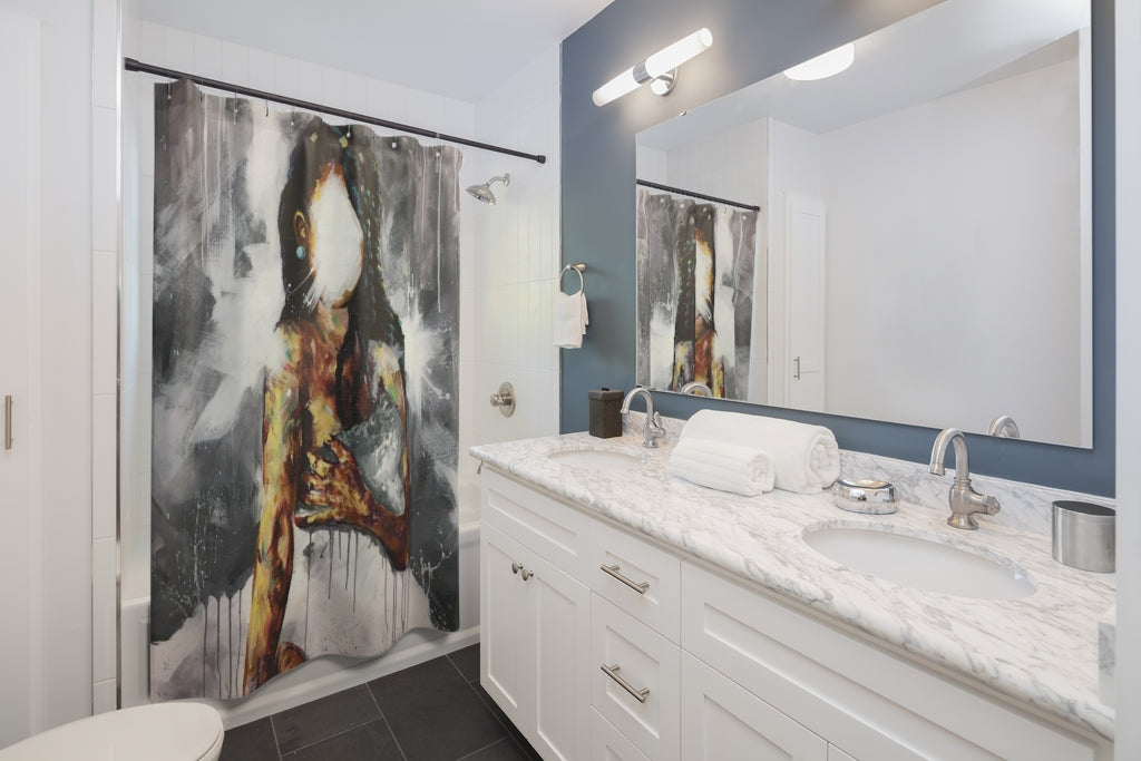 Undressed V Shower Curtains