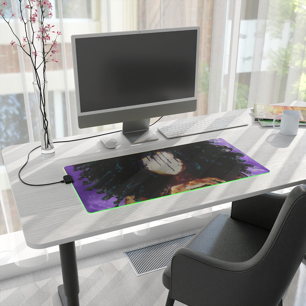 Naturally I PURPLE LED Gaming Mouse Pad