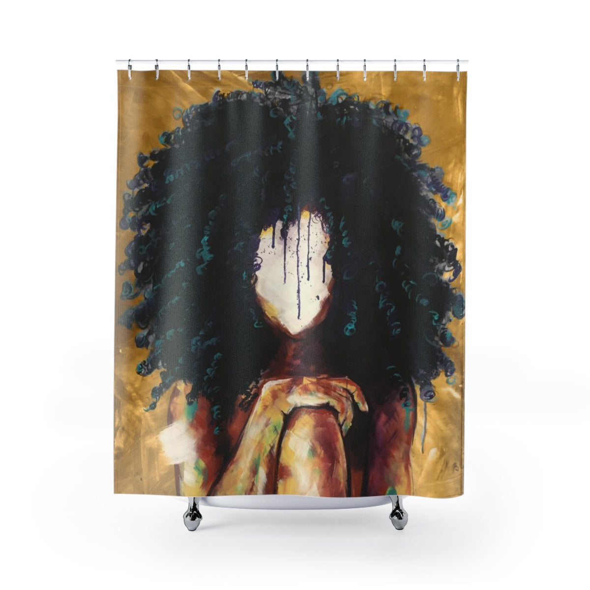 Naturally I GOLD Shower Curtains