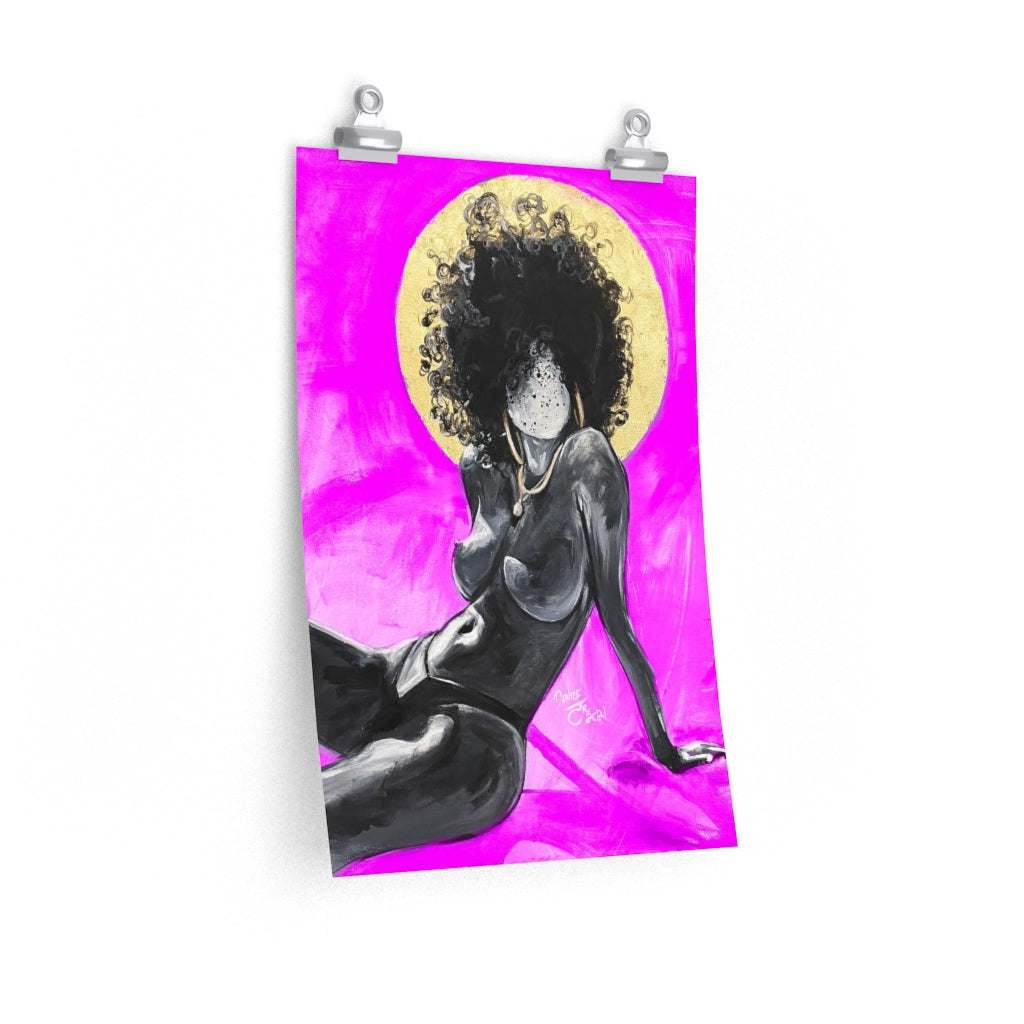 Naturally Nude III PINK Premium Matte vertical posters