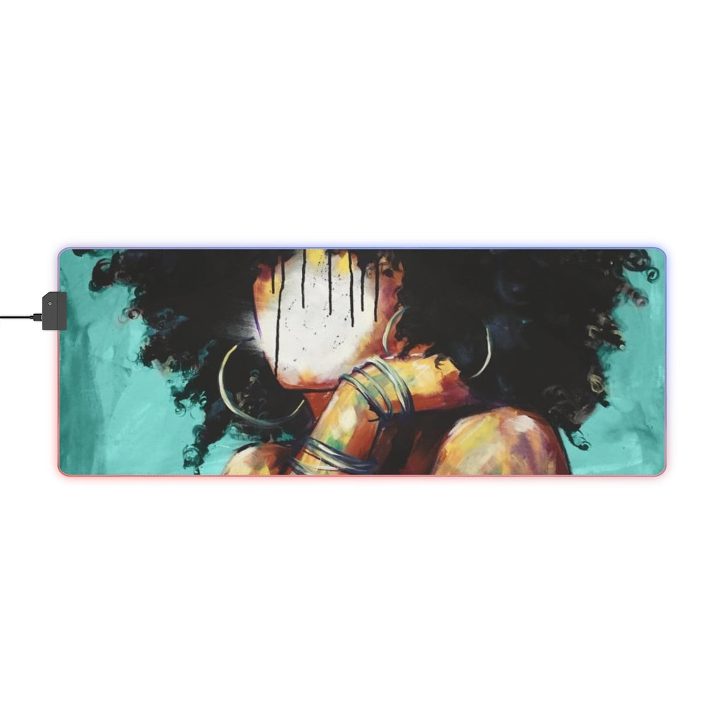 Naturally II TEAL LED Gaming Mouse Pad