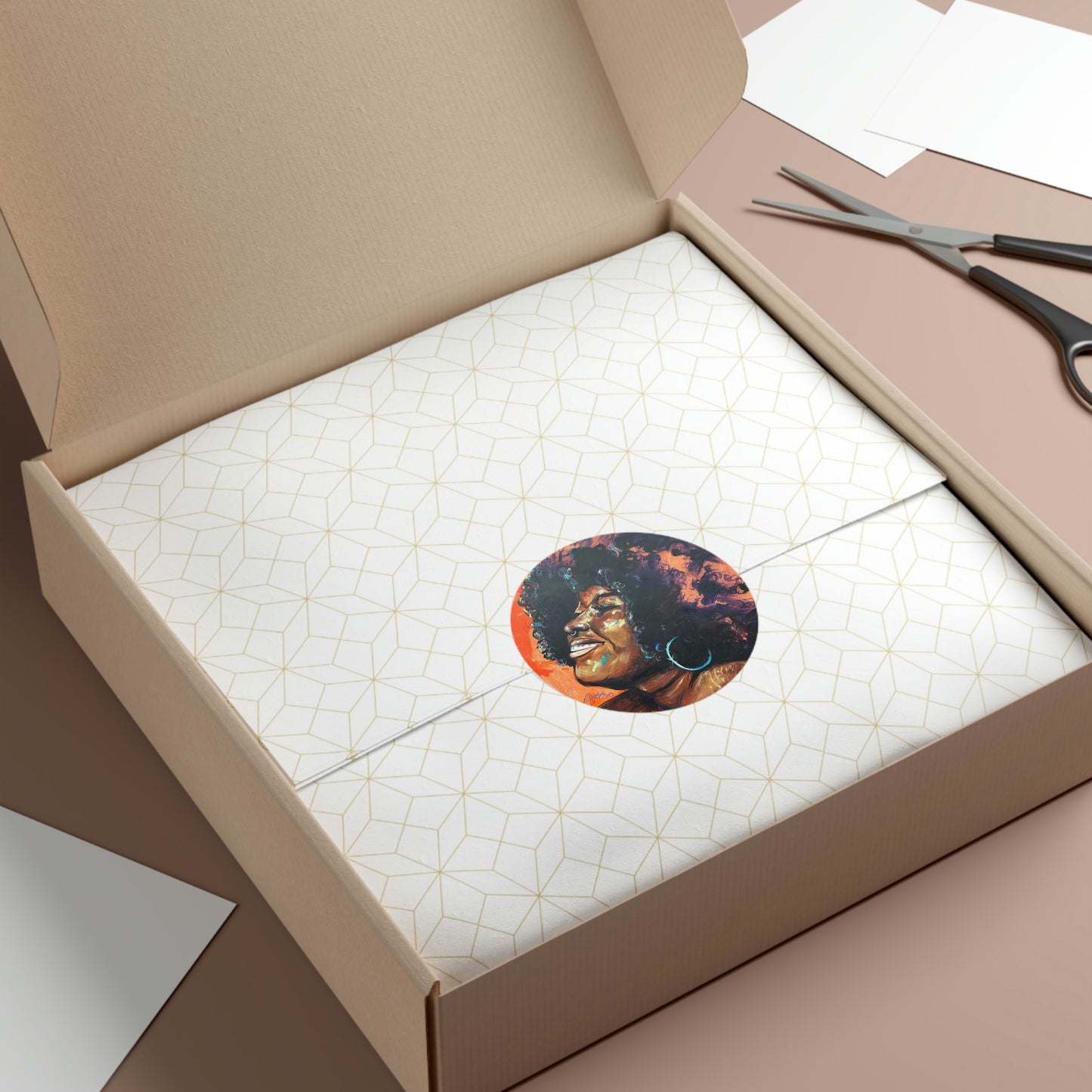 Naturally Stephanie Round Vinyl Stickers