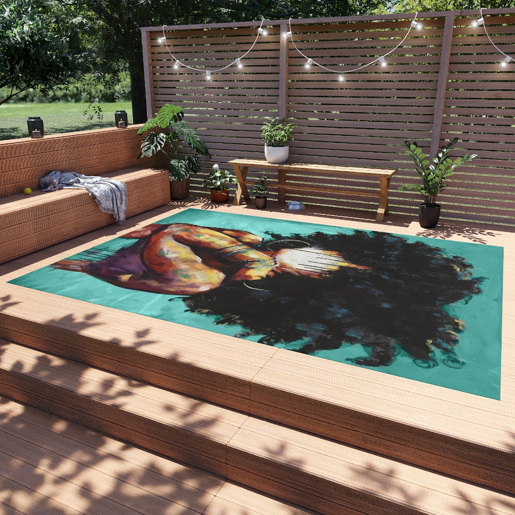 Naturally II TEAL Outdoor Rug