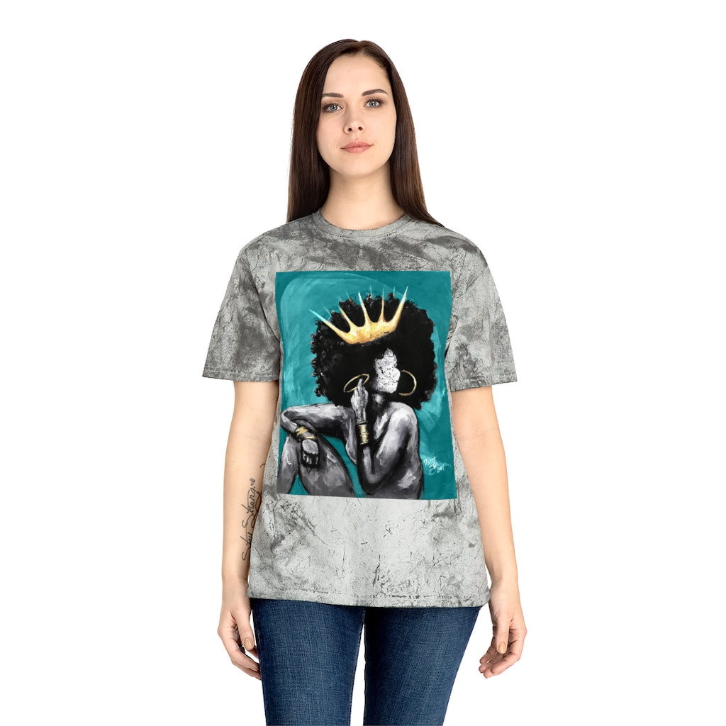 Naturally Queen VI Teal Unisex Color Blast T-Shirt
