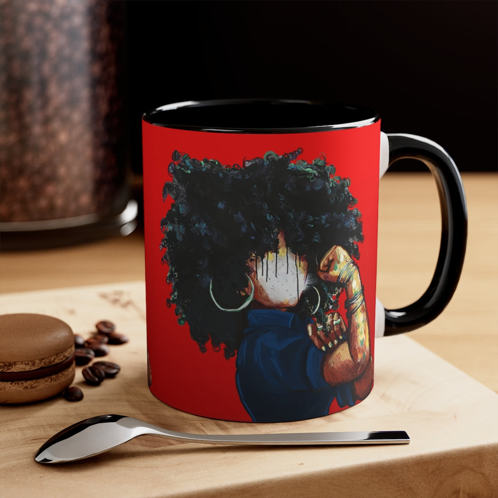 Naturally the Riveter RED Accent Coffee Mug, 11oz
