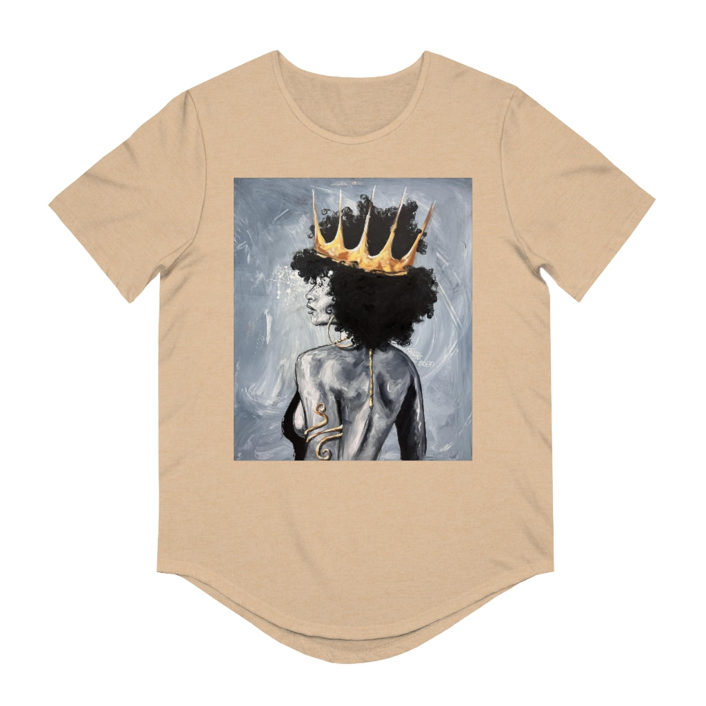 Naturally Queen XXII Men's Jersey Curved Hem Tee
