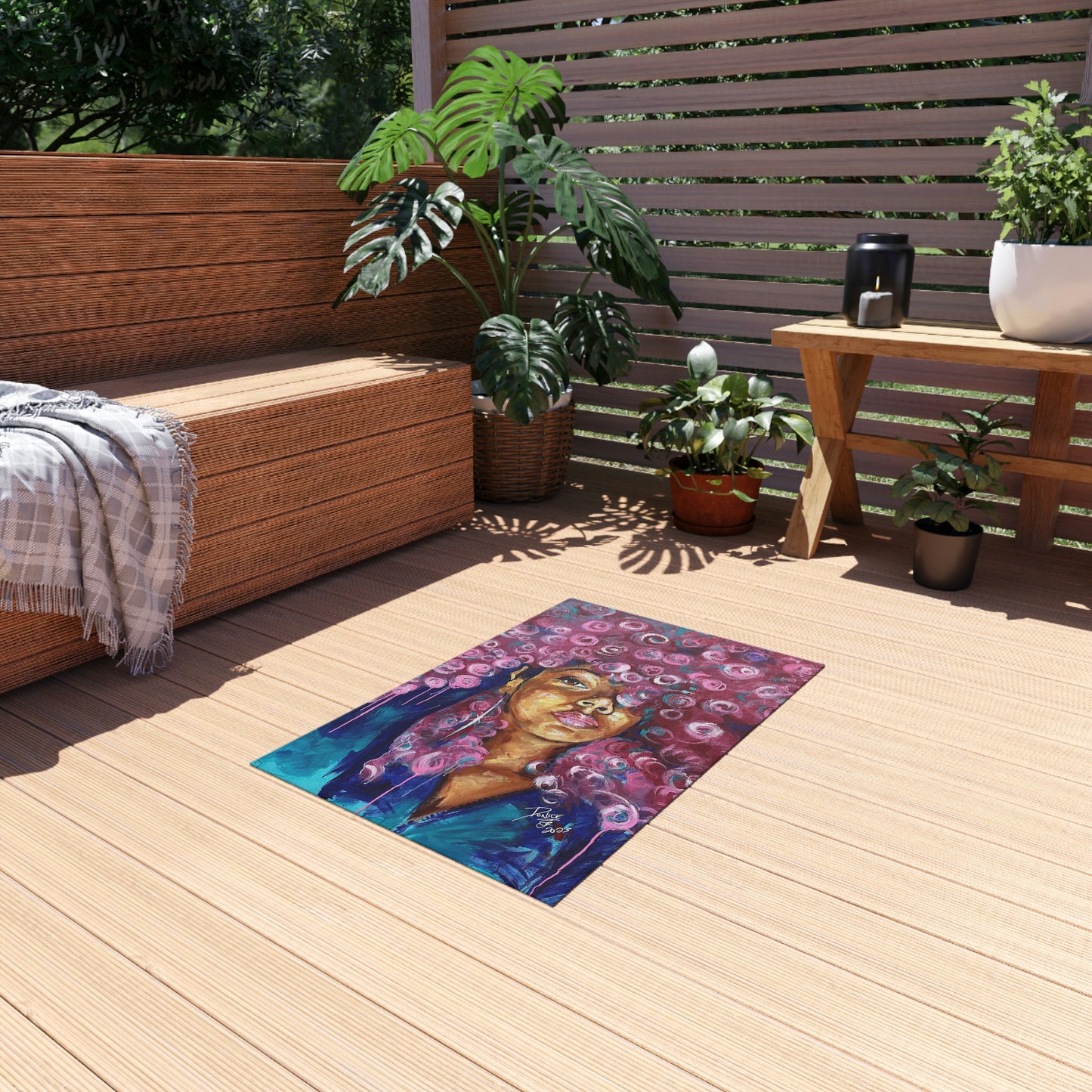 Naturally Rosado Outdoor Rug