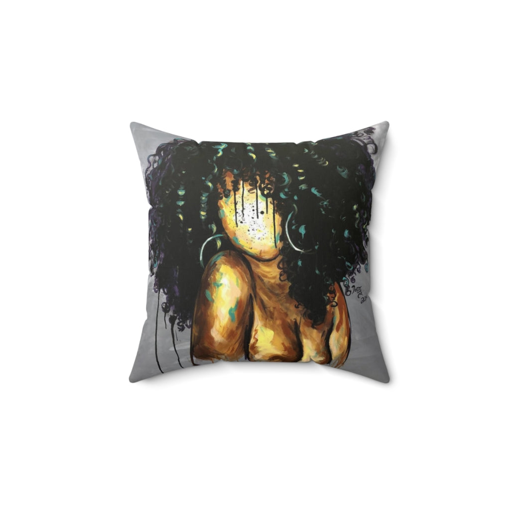 Naturally LXIII Spun Polyester Square Pillow