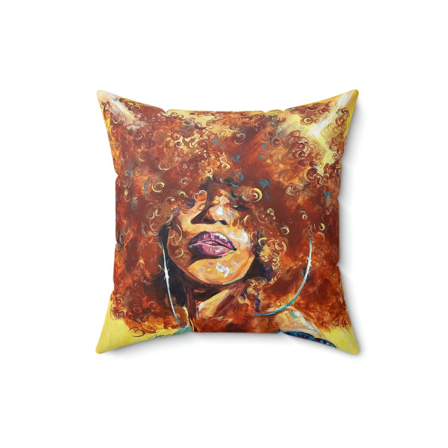 Naturally Karina Spun Polyester Square Pillow