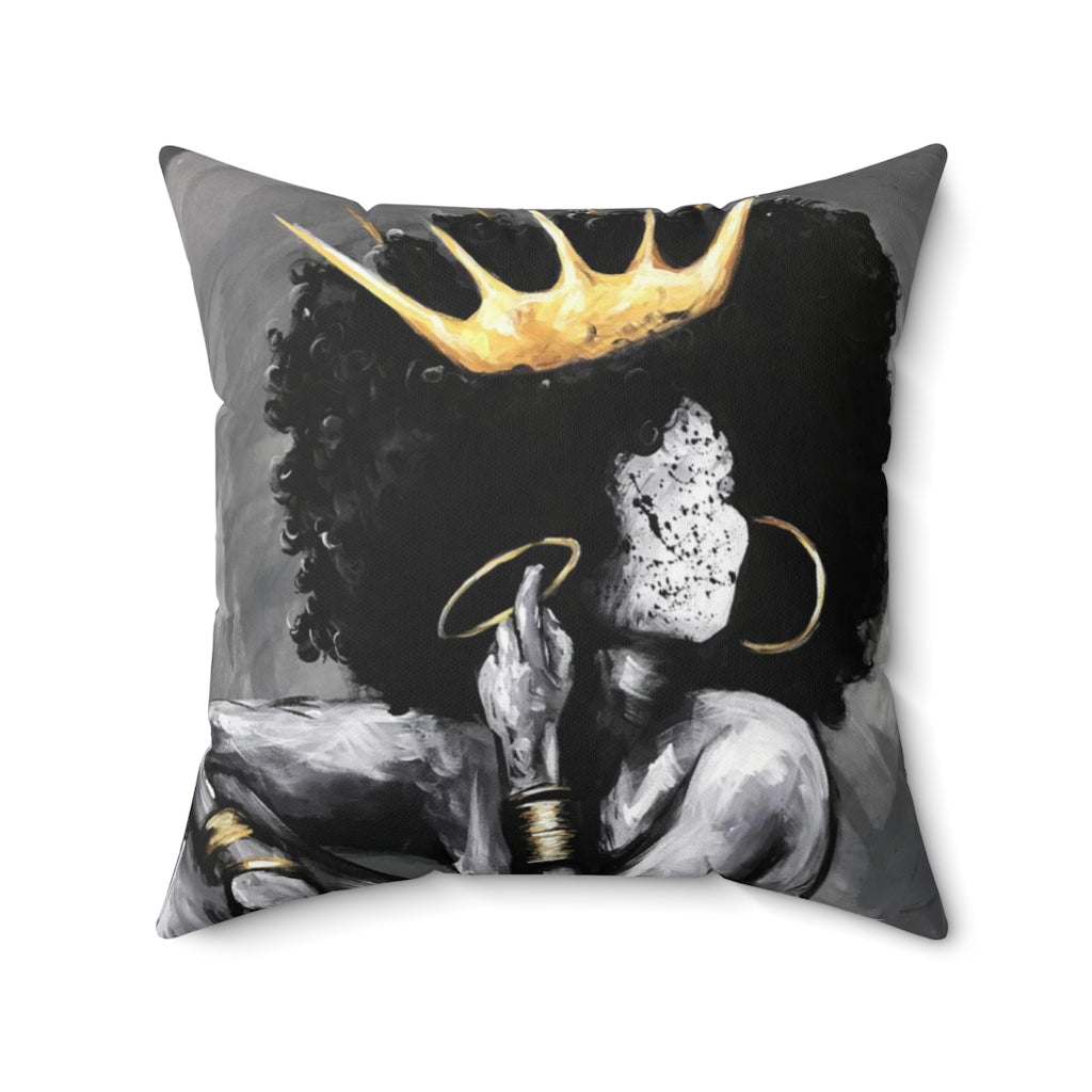 Naturally Queen VI Spun Polyester Square Pillow