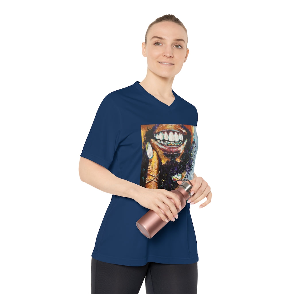 Naturally Black Love XI Women's Performance V-Neck T-Shirt