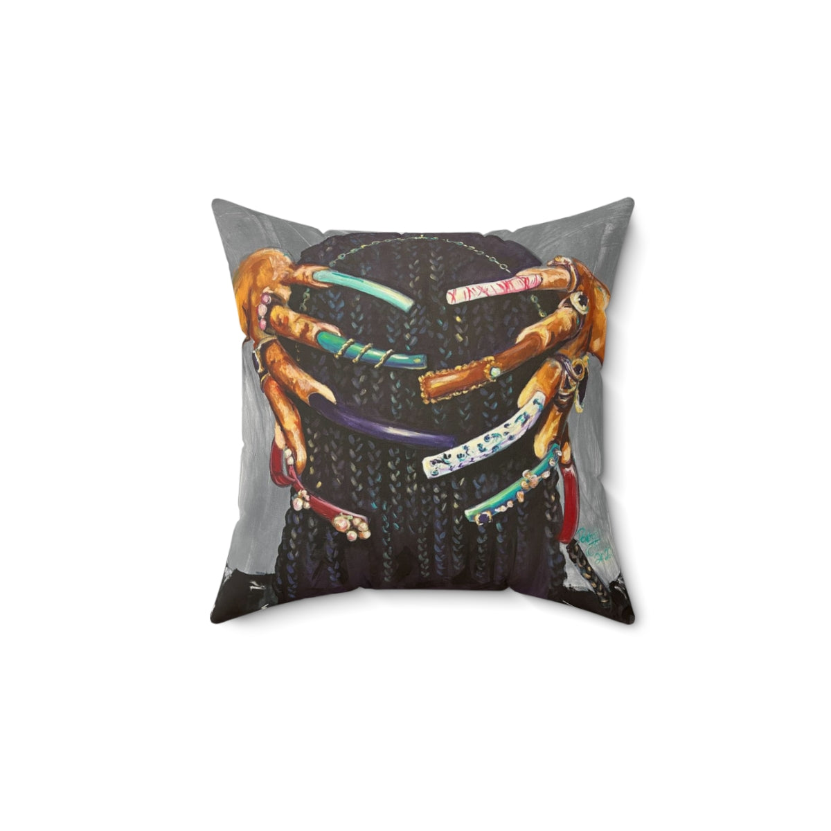 Naturally The Culture I Spun Polyester Square Pillow