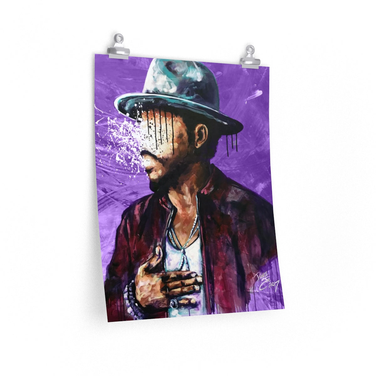 Naturally Charlene PURPLE Premium Matte vertical posters