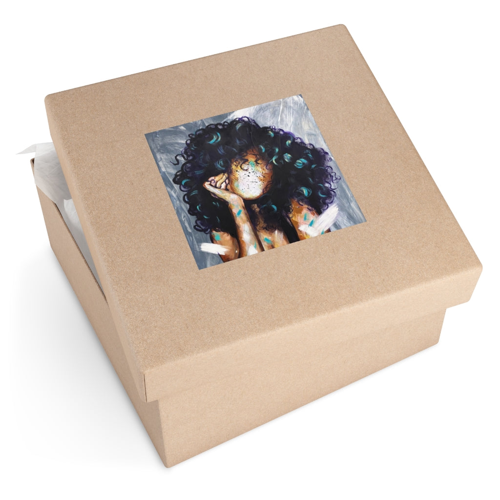 Naturally Kris Square Vinyl Stickers