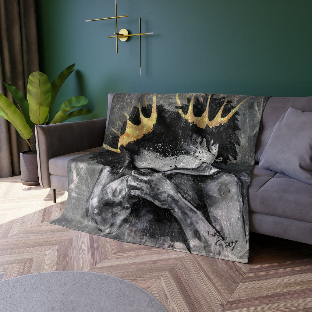 Naturally Royalty Crushed Velvet Blanket
