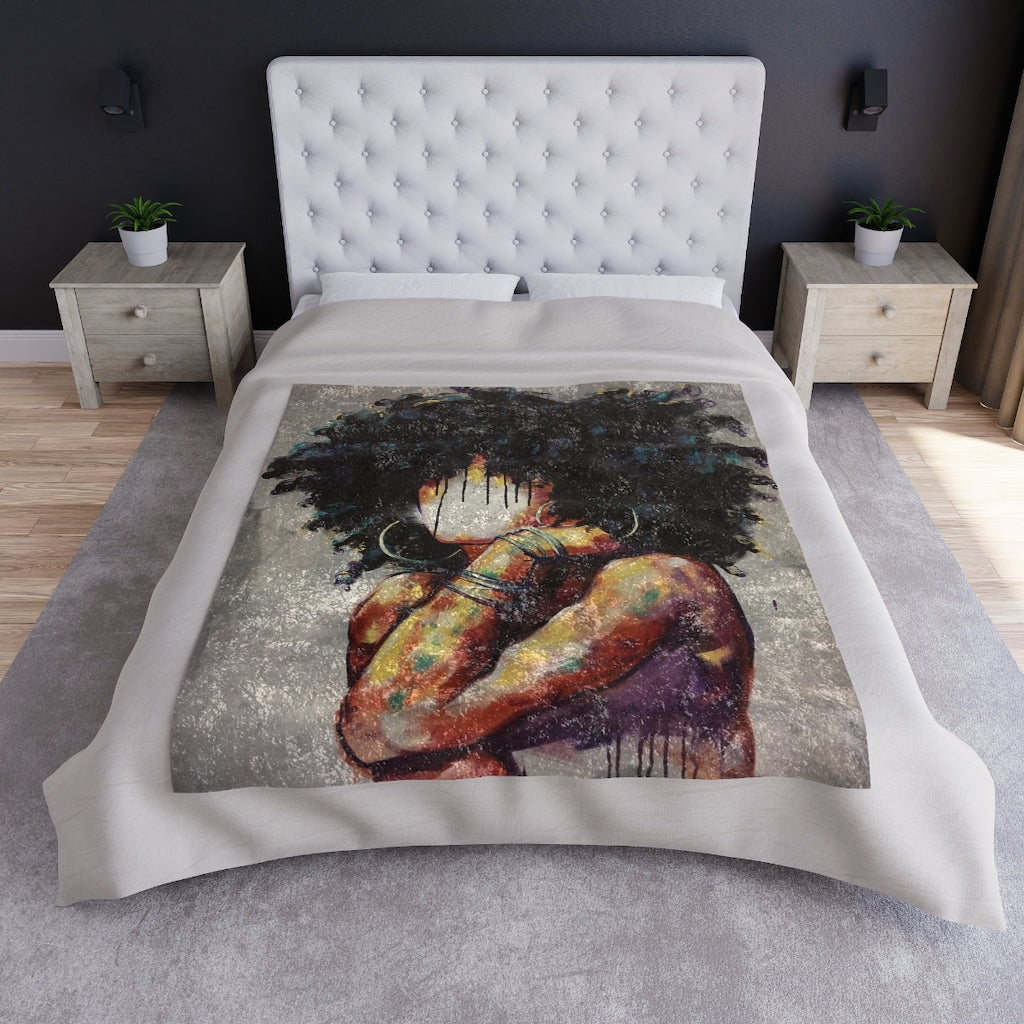 Naturally II Crushed Velvet Blanket