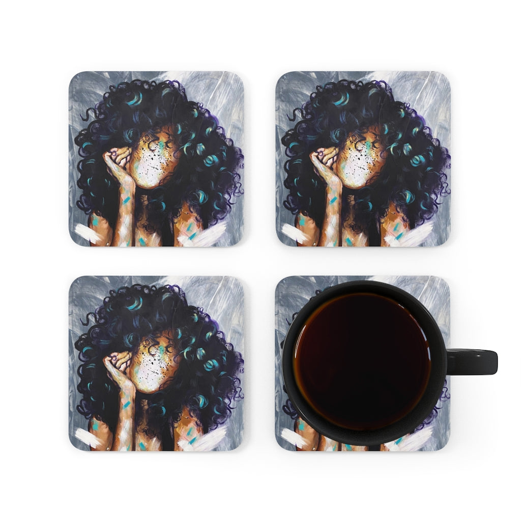 Naturally Kris Corkwood Coaster Set