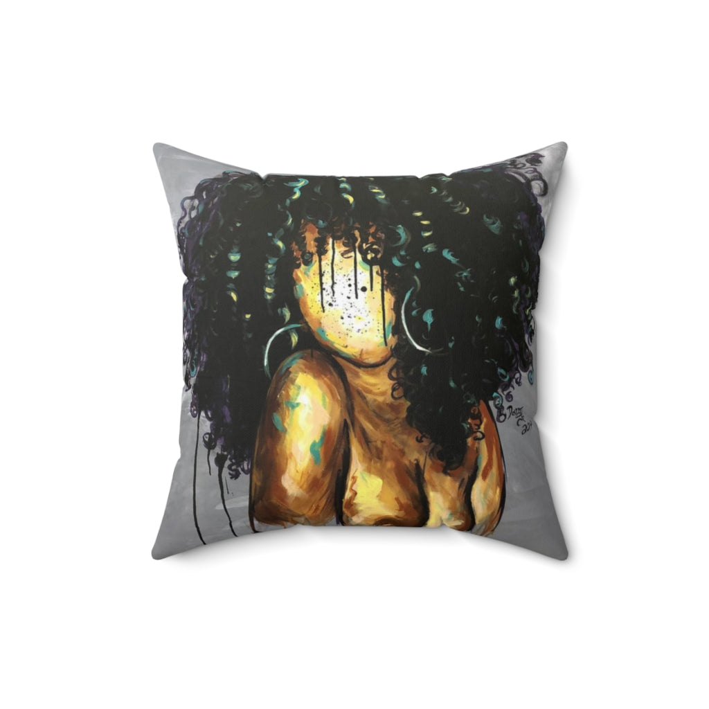 Naturally LXIII Spun Polyester Square Pillow