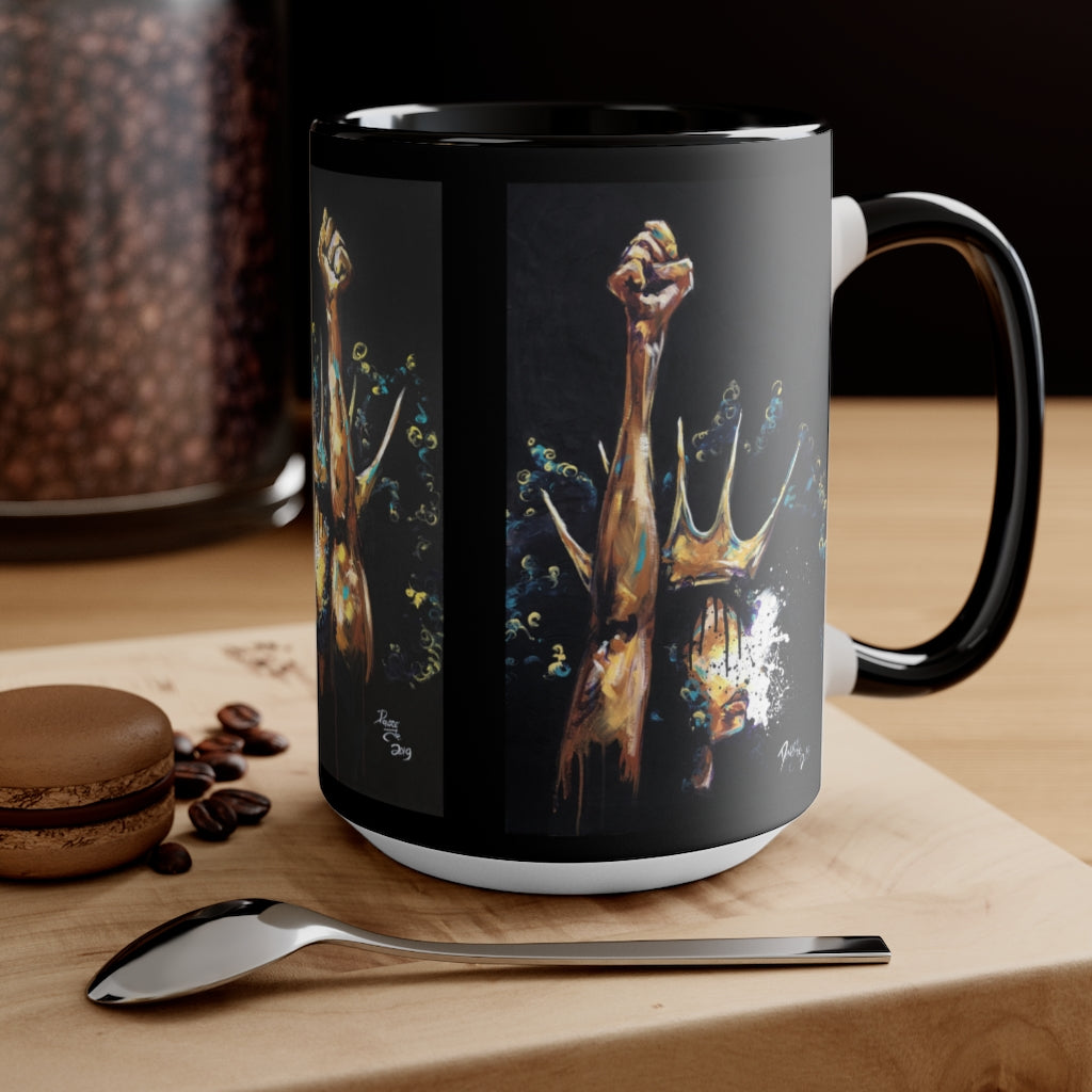 Naturally King and Queen Badu Accent Mug