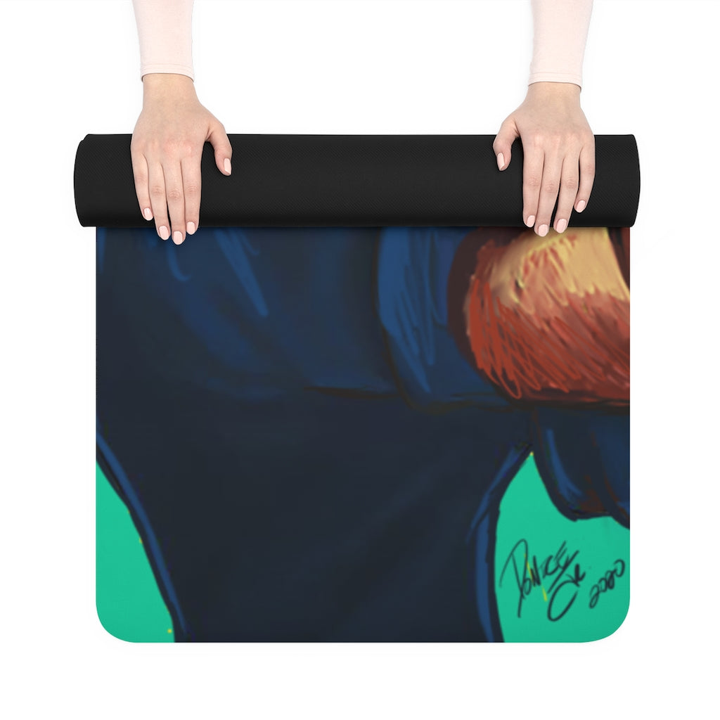 Naturally the Riveter TEAL Rubber Yoga Mat