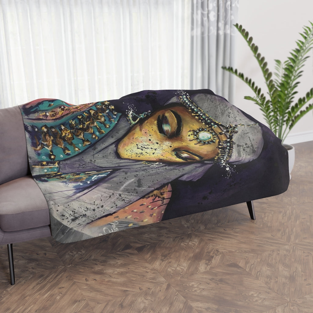 Naturally Juwie Tan Sherpa Blanket