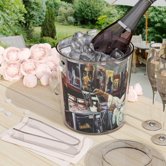 Naturally Nostalgic Ice Bucket with Tongs