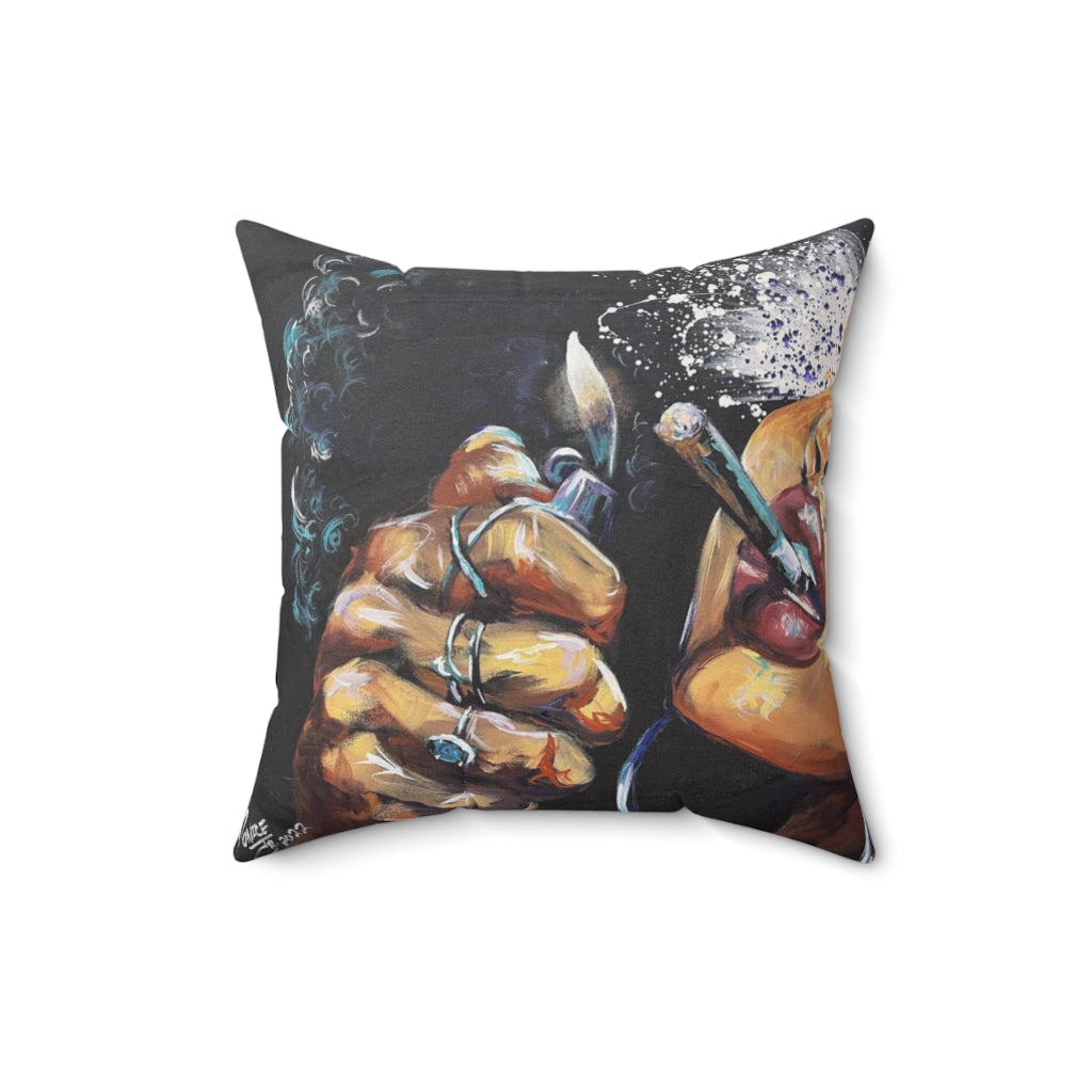 Naturally Dope III Spun Polyester Square Pillow Case