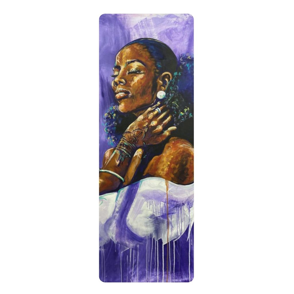 The Girl with the Pearl Earring Rubber Yoga Mat
