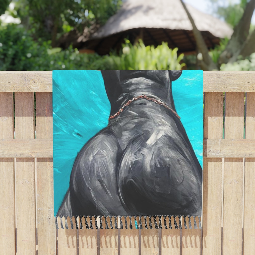 Naturally Nude V TEAL Boho Beach Cloth