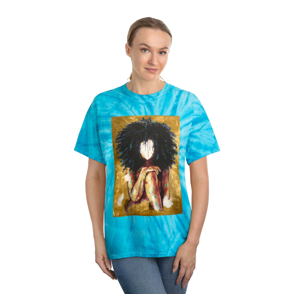 Naturally I GOLD Tie-Dye Tee, Cyclone