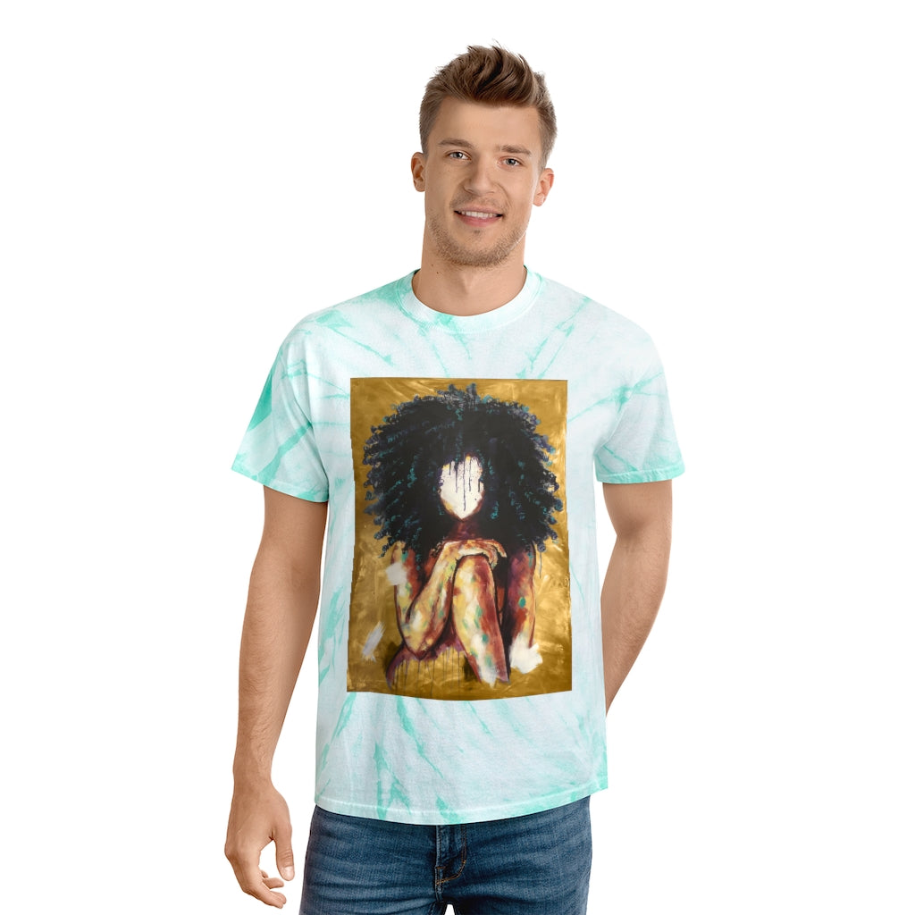 Naturally I GOLD Tie-Dye Tee, Cyclone