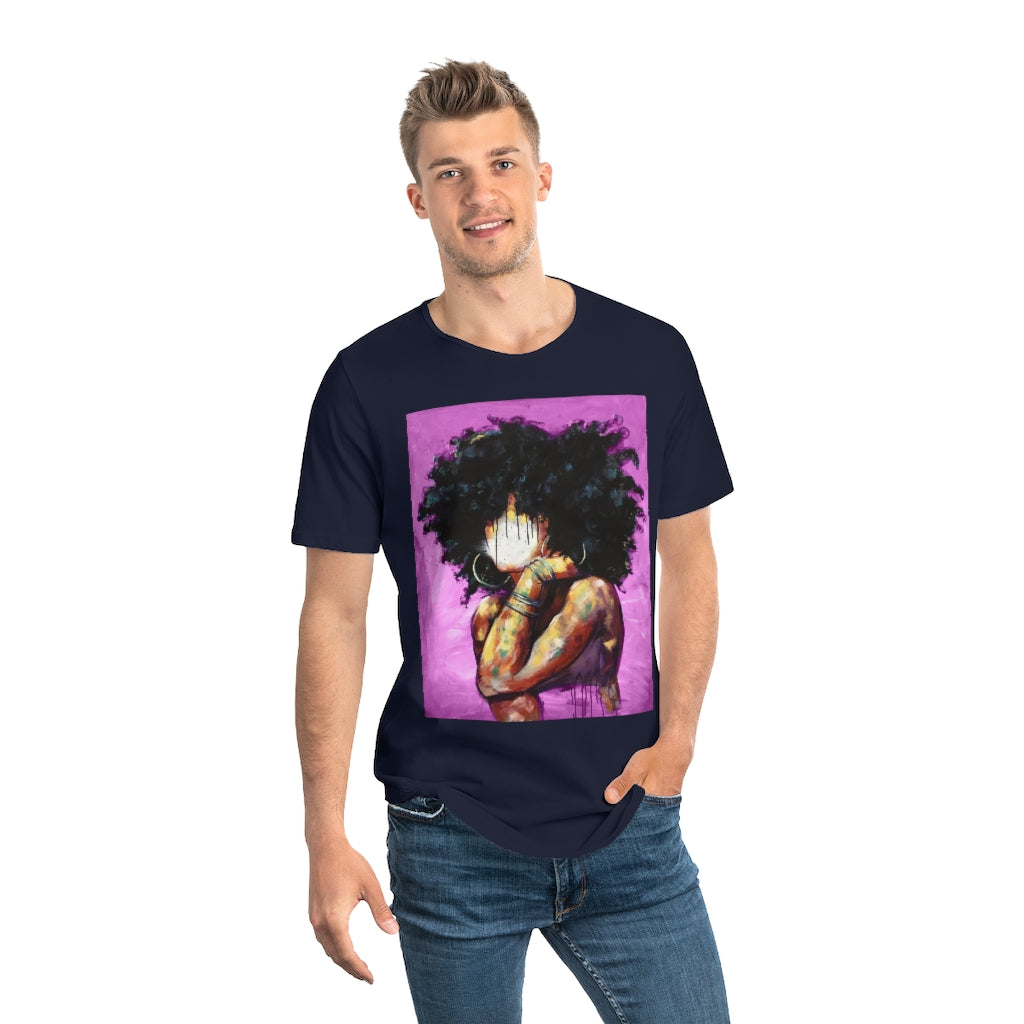 Naturally II PINK Men's Jersey Curved Hem Tee