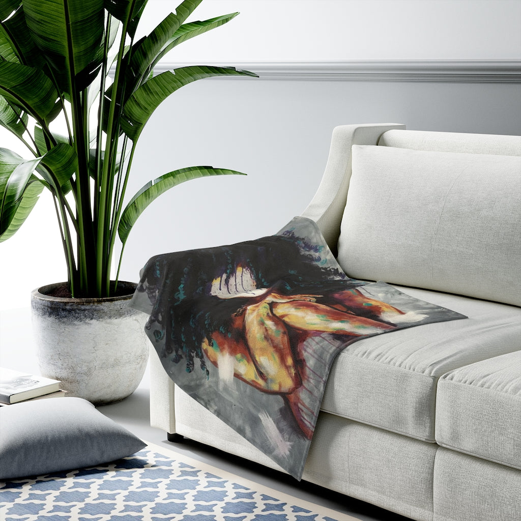 Naturally I Velveteen Plush Blanket
