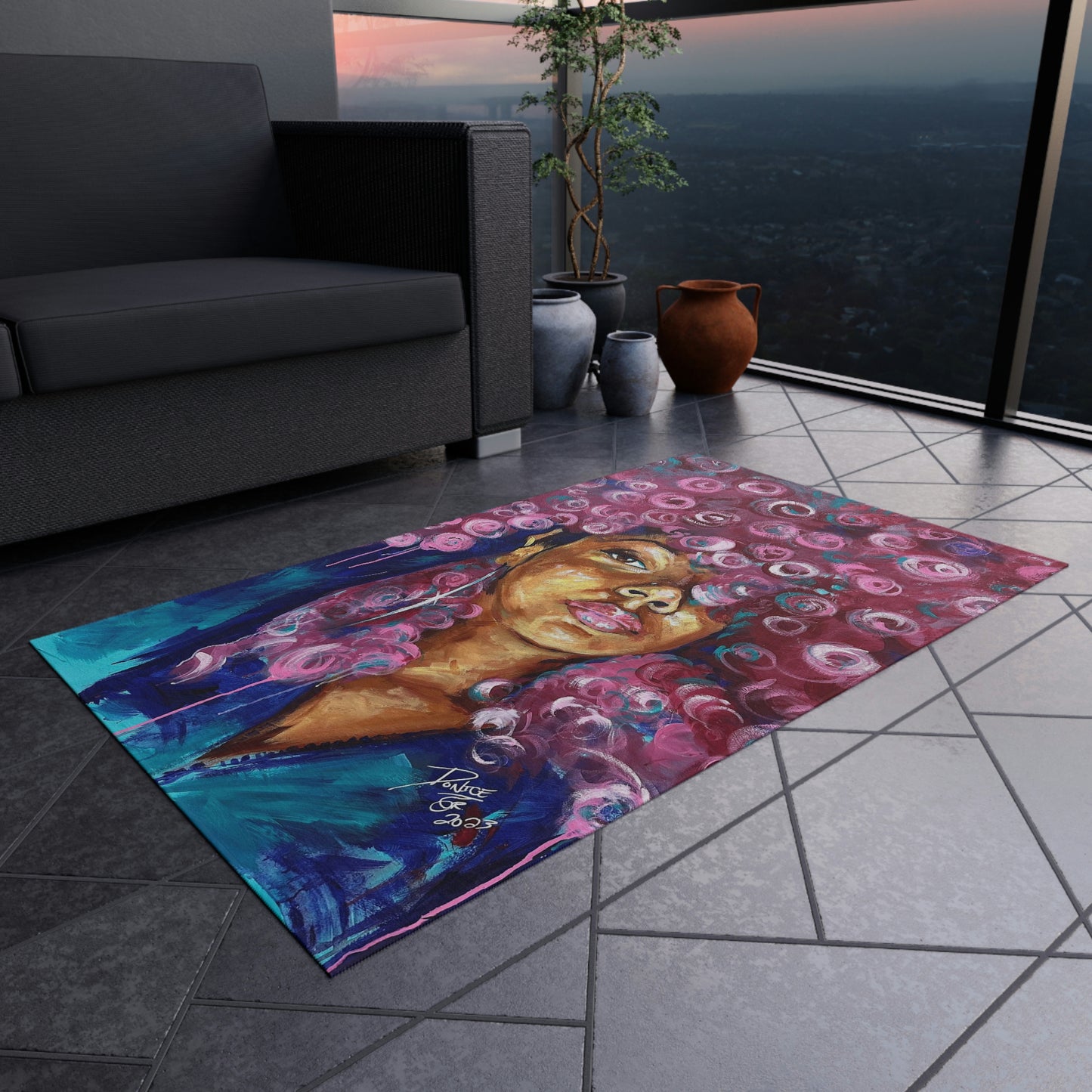 Naturally Rosado Outdoor Rug