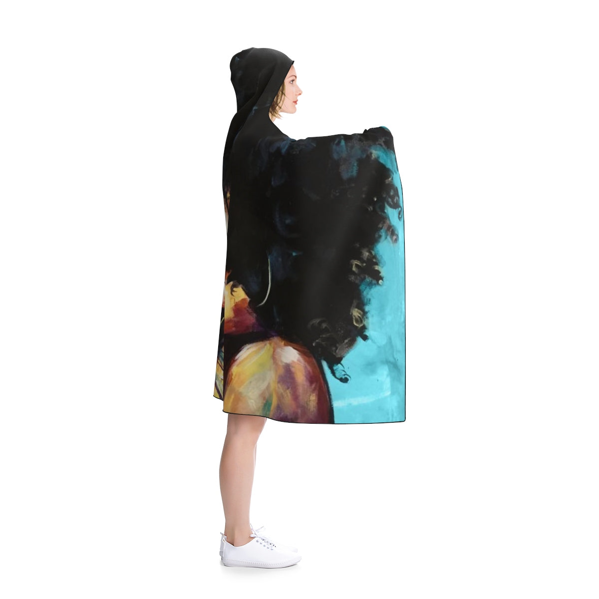 Naturally II BLUE Hooded Blanket