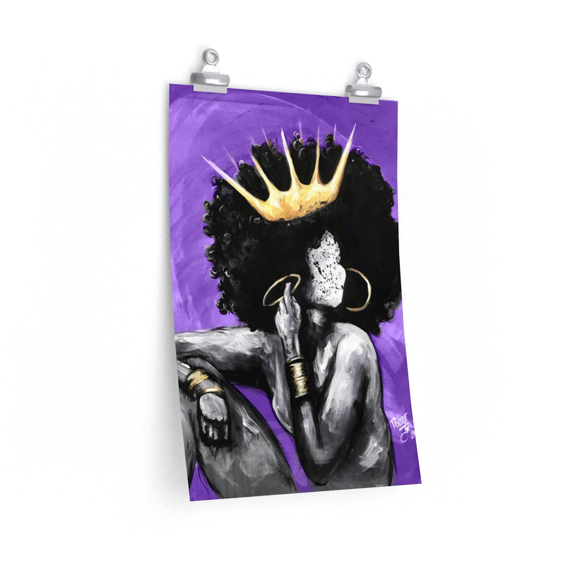 Naturally Queen VI PURPLE Premium Matte vertical posters