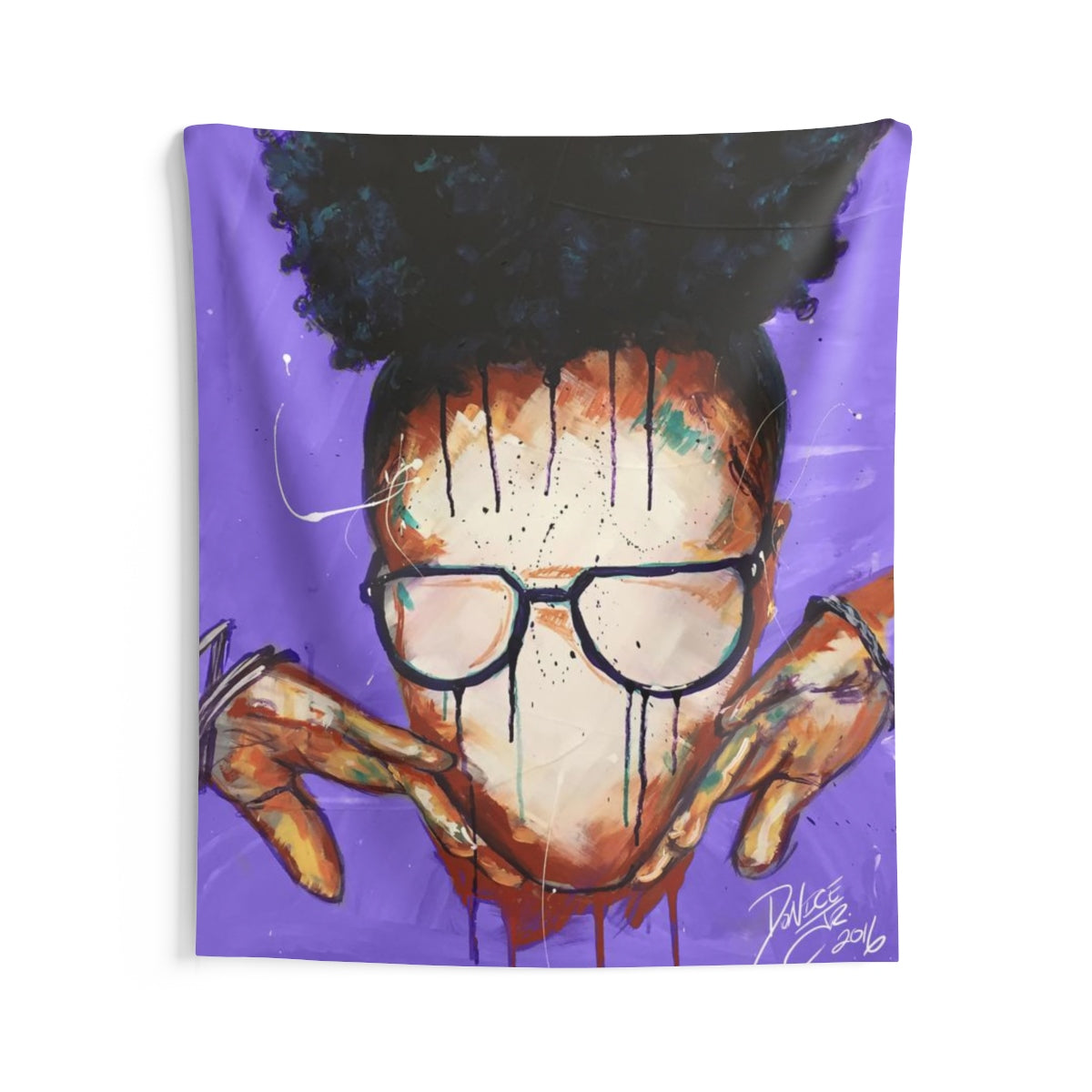 Naturally VII PURPLE Indoor Wall Tapestries