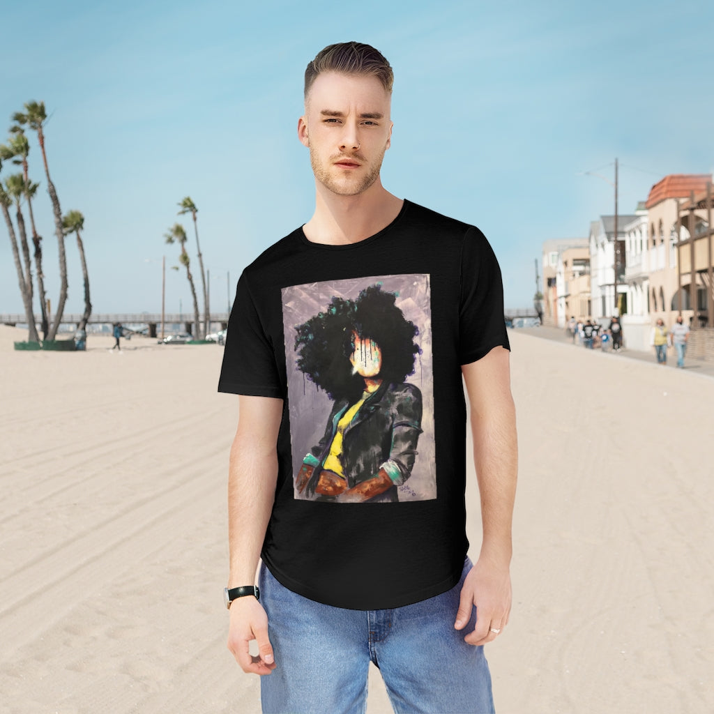 Naturally David Men's Jersey Curved Hem Tee