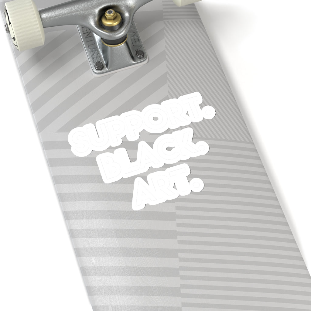 Support Black Art Kiss-Cut Stickers