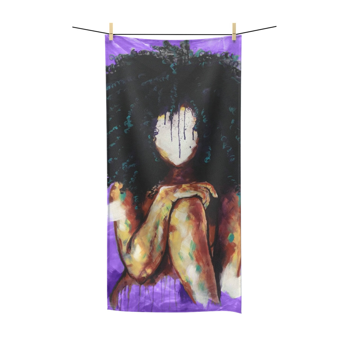 Naturally I Purple Polycotton Towel
